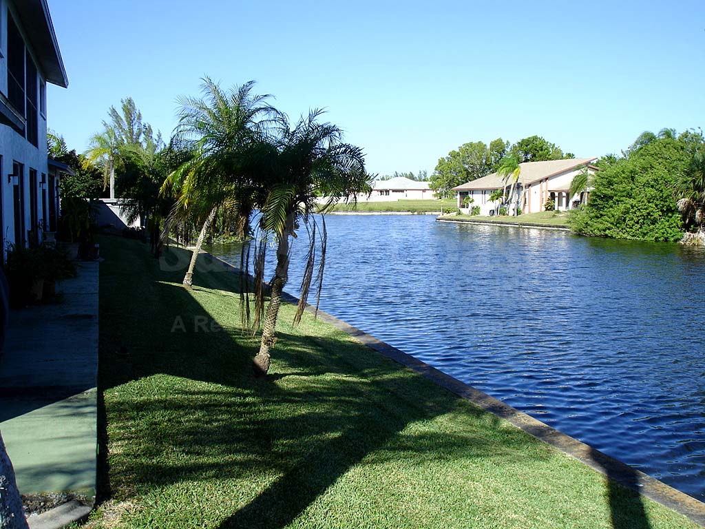 View Down the Canal From Waters Edge Condo